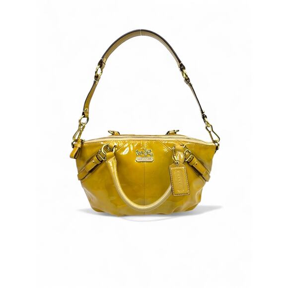 Coach Vintage Madison Patent Leather Sophia Satchel - Picture 14 of 15